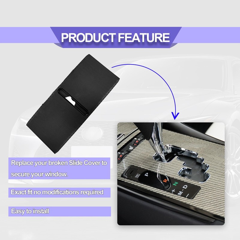 Center Console Slider Cover Gear Shift Position Slide Cover Compatible