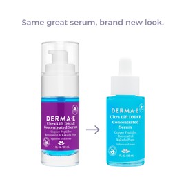 Derma E DERMA E Ultra Lift DMAE Concentrated Serum C All Natural Skin Firming & Hydrating Serum with Copper Peptides and Resveratrol C Concentrated Facial Skin Care, 1oz