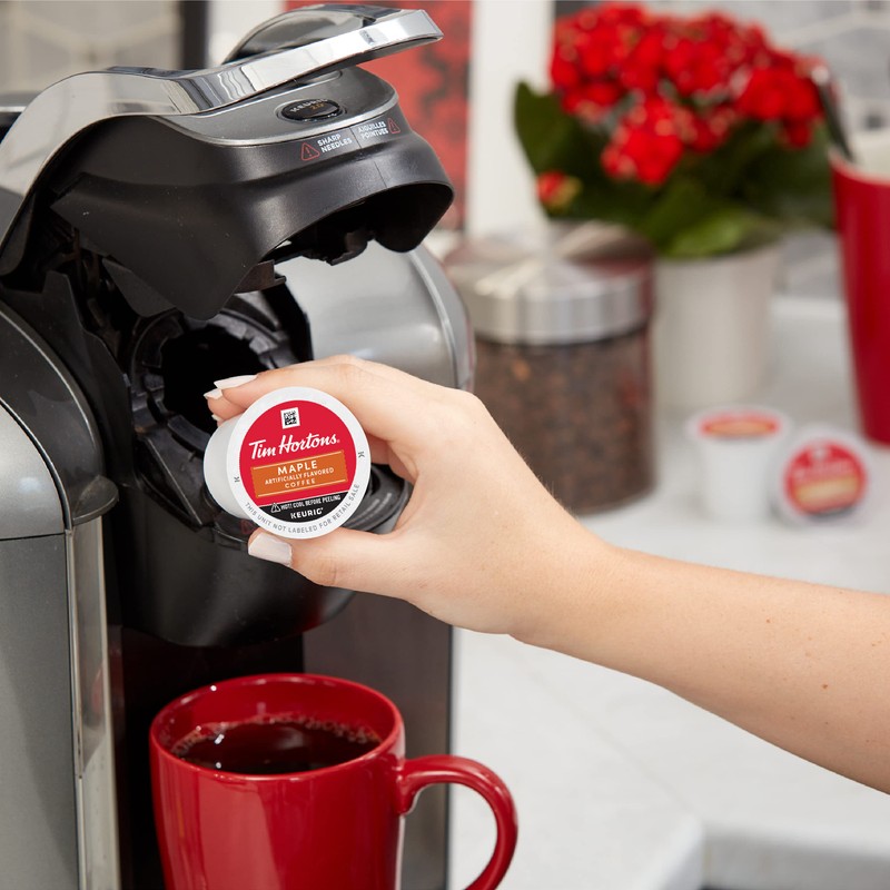 Tim Hortons Maple Flavored Coffee, Single-Serve K-Cup Pods Compatible with