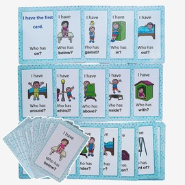 Richardy Preposition Sight Words Flashcards for Learning Games , Classroom, Speech Therapy Materials and ESL Teaching Materials Educational Toys, Kindergarten Supplies