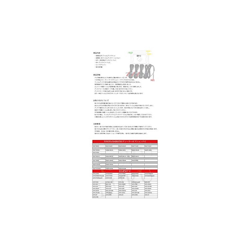 [Pochitto Net] GPS, Integrated Film Antenna & Cord Navigation, 4