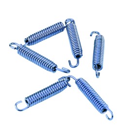 Akozon Exhaust Spring 63 mm Pack of 6 Spiral Spring Stainless Steel Blue for Modification of Motorcycle Exhaust Gases
