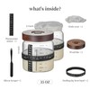 Sourdough Starter Jar 2Pack，Wood Sealed Lid with Automatic Exhaust,35OZ with