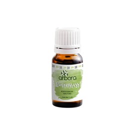 Lemongrass - Aromaterapia. Aceite Esencial 100% Puro y Certificado. Uso tópico o en Difusor. Aroma fresco y relajante. Árbora. 11 ml.