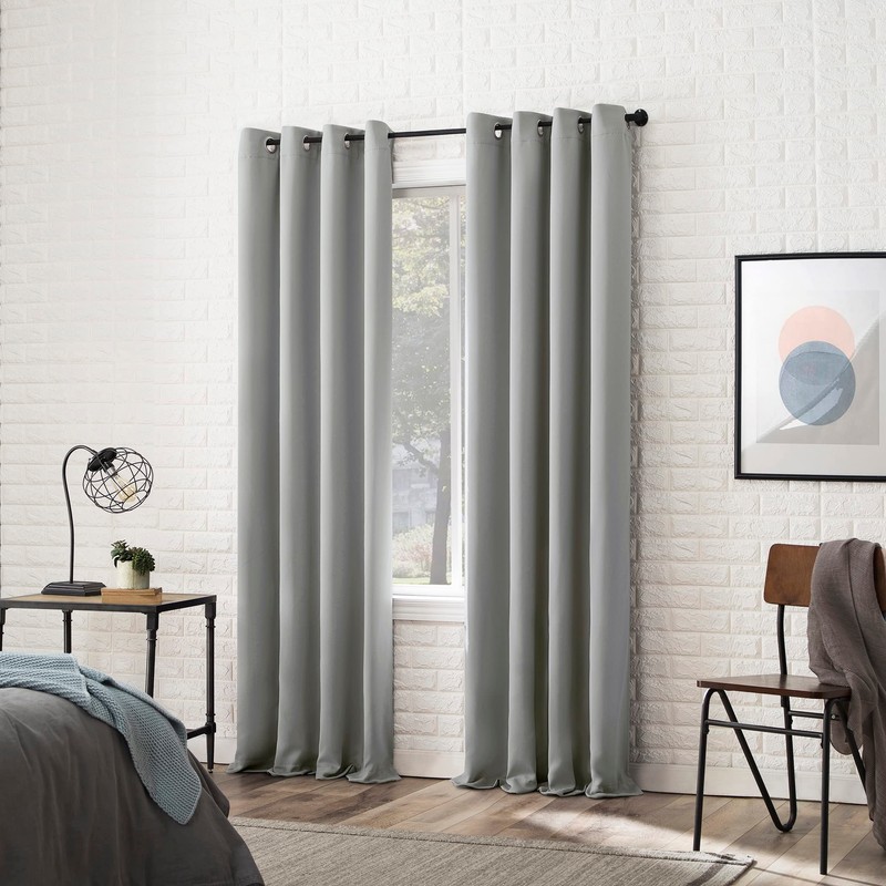 Sun Zero Soho 2-pack 2-pack Energy Efficient Blackout Grommet Curtain