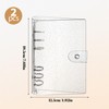 Vordpe Pack of 2 Ring Binder A6, No Inner Pages