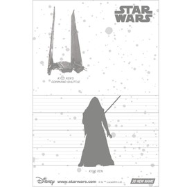 Daigo Star Wars 3D Postcard The Force Awakens Kylo Ren S3712