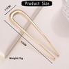 Pack of 2 Gold Metal French Hair Pins, French Hair