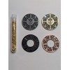 4 PIRATES GOLD METAL POKER CHIPS NEW SILVER GOLD COPPER