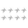100pcs Terminal Marker Carrier 35mm DIN Rail Installation Universal UK