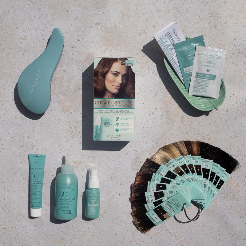 Clinuance Permanent Colouration without Ammonia, Sensitive Hair, 5.34 Chestnut Brown