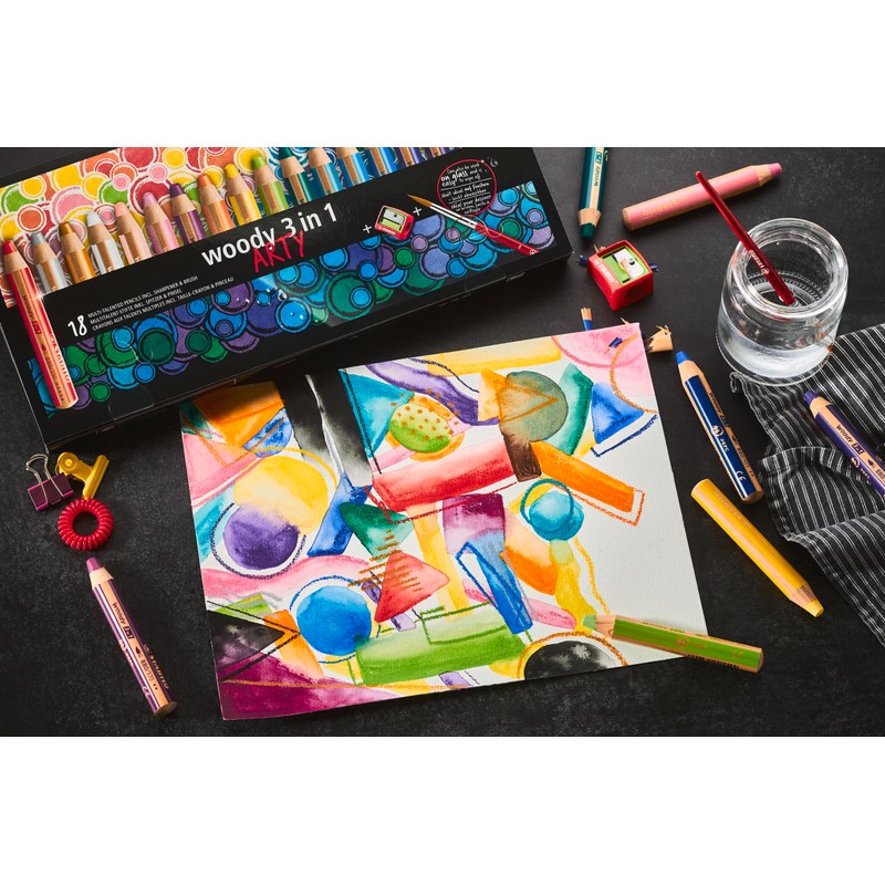 Multi-Talented Pencil - STABILO woody 3 in 1 ARTY -