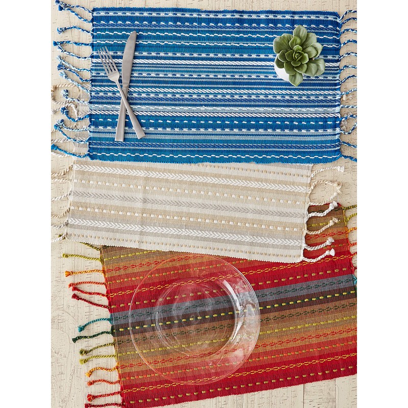 DII Southwest Collection Tabletop, Placemat Set, Spice, 6 Piece