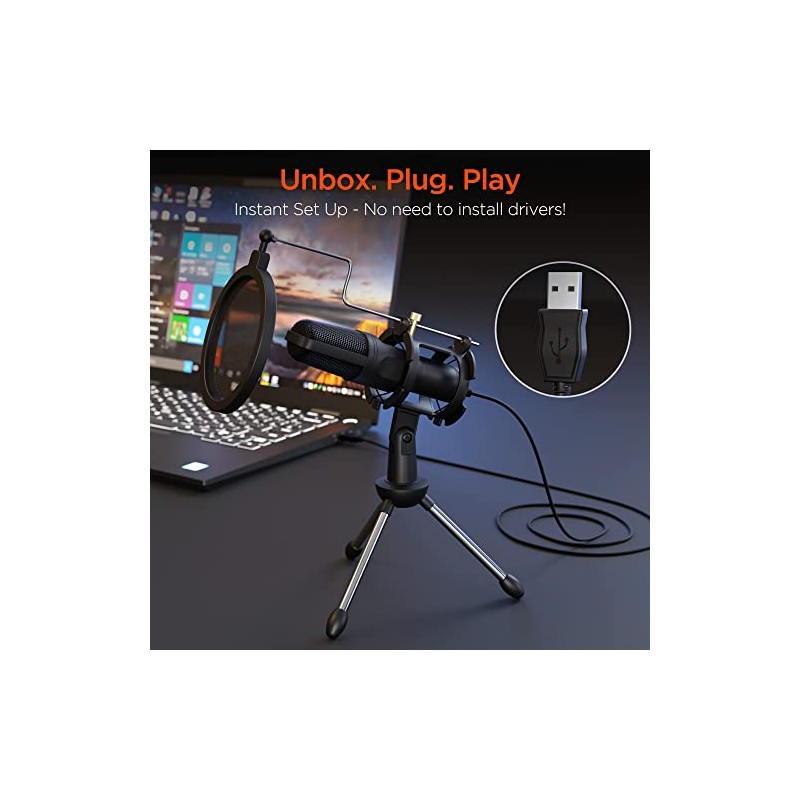 Hypergear Sound Advantage Pro-Audio Condenser Microphone Black