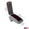 OMAC Black Center Console Armrest for Ford Focus 2012-2014 Plastic