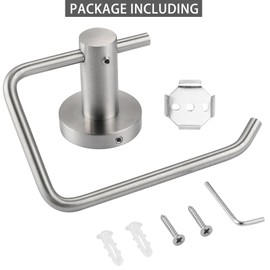 Toilet Paper Holder, Premium 304 Stainless Steel Paper Towel Holder, Toilet Paper Roll Dispenser Bathroom 5.5" TP Holder for Kitchen Washroom (Brushed Nickel)