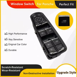 Car Window Switch, Fydun Electric Power Master Window Regulator Switch, Suitable Car Accessories for 2011-2016 7PP 959 858 M DML 7PP 959 858 Q DML 958 613 156 20 DML