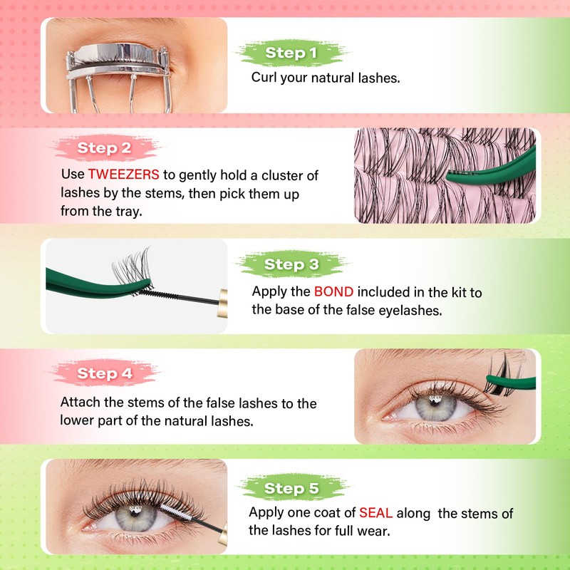 KEYYOU Fairy Venus Lash Clusters Kit Venus Lash Extension Kit