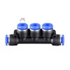 sourcing map Plastic Inline Manifold Union Push to Connect Tube