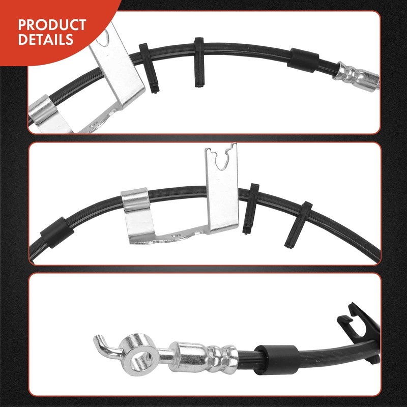 A-Premium Rear Driver Brake Hydraulic Hose Compatible with Select Ford