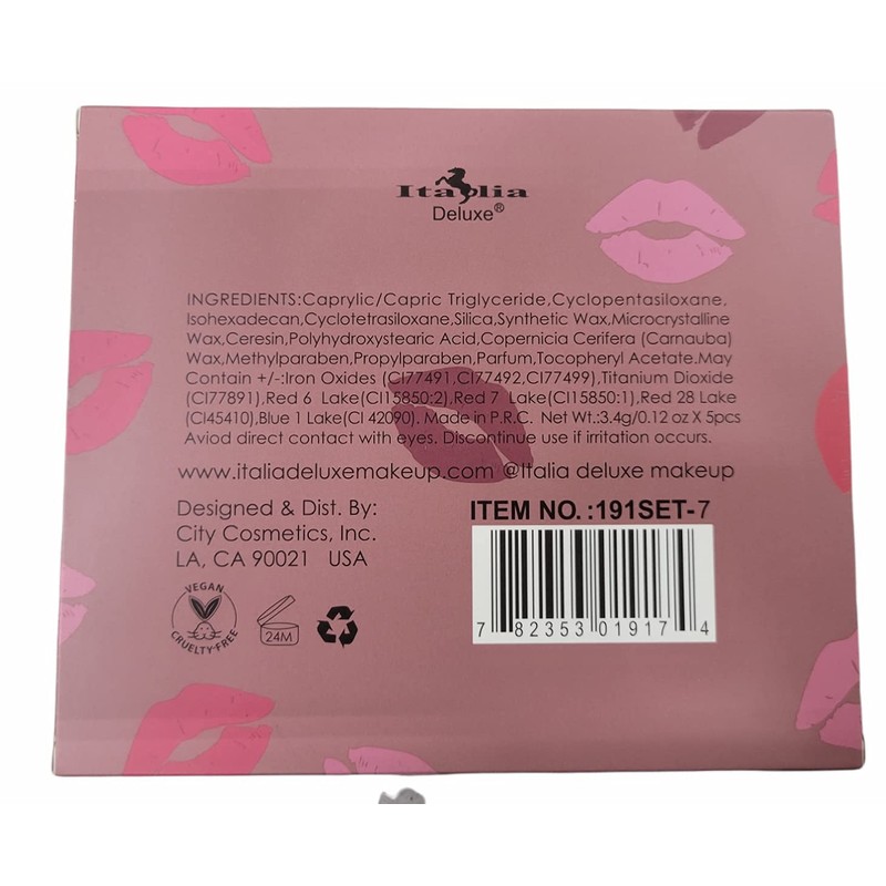 Italia Deluxe Top Five Baddie Babe Mousse Matte Lipstick Set