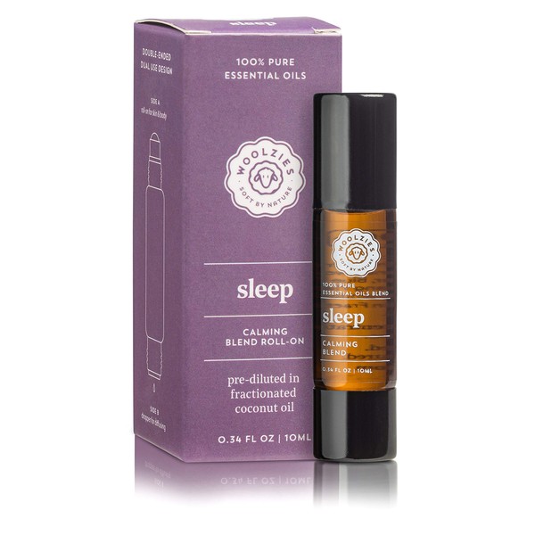 Woolzies Sleep Blend Double-Ended Essential Oil | Dual Use Design Roll-on for Skin & Body + Dropper for Diffusing | 10 ML