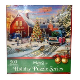Red Barn Tree Farm 500 Piece Puzzle