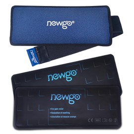 NEWGO 2 Reusable Hot and Cold Ice Packs for Injuries, Joint Pain, Gel Wraps - Adjustable & Flexible for Knees, Back, Shoulders, Arms and Legs