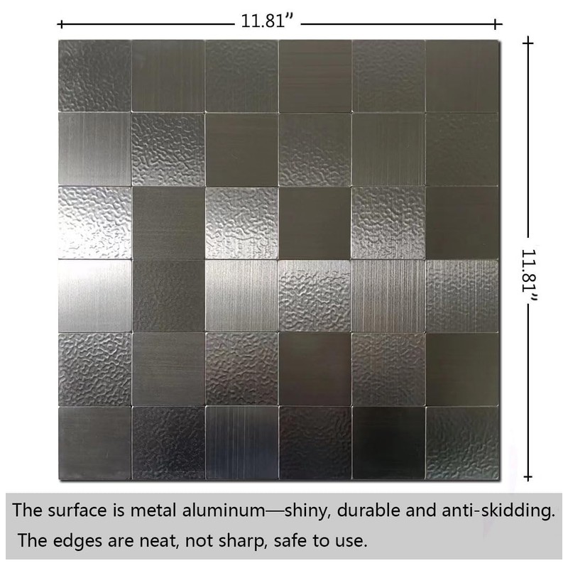 sanyeskkiy 10 Sheets Peel and Stick Backsplash Tile, Self-Adhesive Mosaic