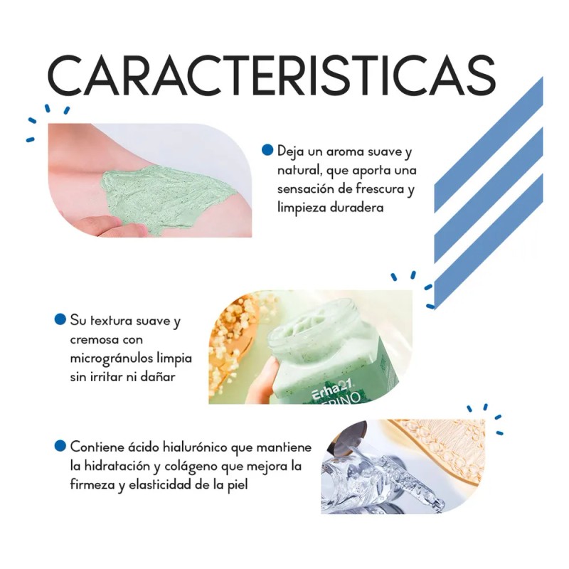 Exfoliante Corporal Pepino 350 ml Refrescante e Hidratante