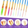 AROIC Acrylic Paint Brush Set, 80pack/800pcs Nylon Paint Brushes, for