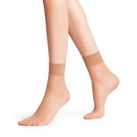 FALKE Women's 20 DEN Calf Socks - Beige - 7