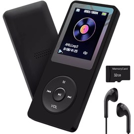 MINI MP3 Player 32GB with Speaker Earphone Portable Hifi Lossles Sound MP3 Mini Music