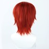Cosplay Wig, One Piece Shanks, Win-Red, Heat-Resistant Wig (A)