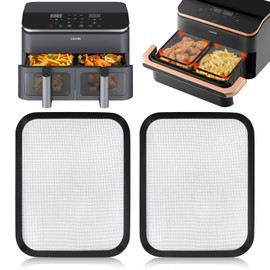 Stainless Steel Splash Guard Hot Air Fryer for Cosori Dual Blaze TwinFry 10L/Cosori CAF-R901-AEU 8.5L, Pack of 2 Hot Air Fryer Accessories for Cosori Hot Air Fryer 8.5L, Protection for Upper Heating