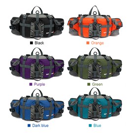 Outdoor Sports Waist Bag with Shoulder Strap Waterproof Hiking Cycle Climbing Shoulder Bag Bicycle Pack Workout Waist Pack Exercise Waist Bag