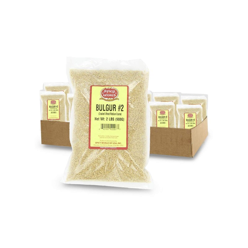 Spicy World Bulgur Cracked Wheat Medium #2 USA Grown, 2