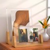 Rustic Wooden Photo Frames, 2 Pack, Beech Wood Base, Acrylic