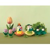 Deco Corporation Concombre ZCB-38440 Flower Base, Yellow, Size: Approx. W4.8