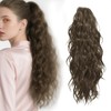ELNX Ponytail Extensions 18 Inch Curly Ponytail Extensions Clip in