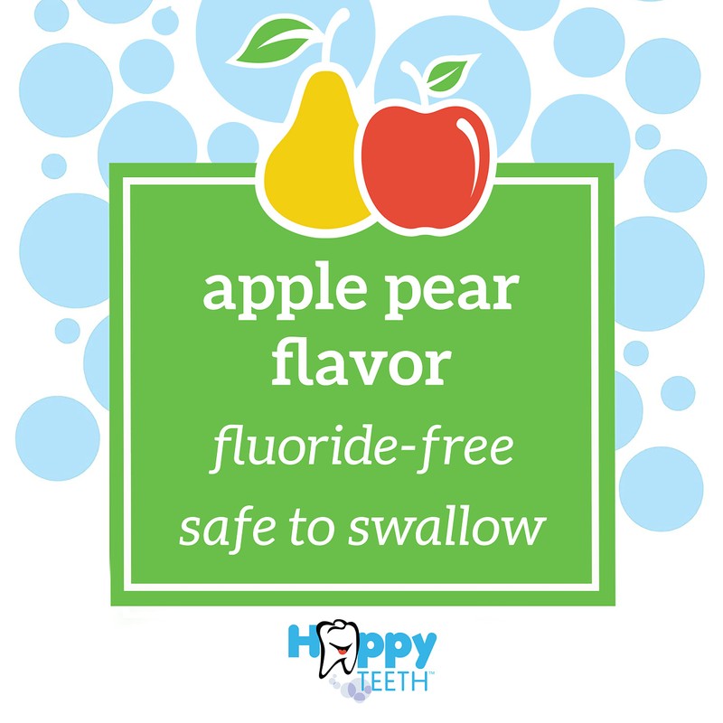 Dr. Brown's Fluoride-Free Baby Toothpaste, Safe to Swallow, Apple Pear,