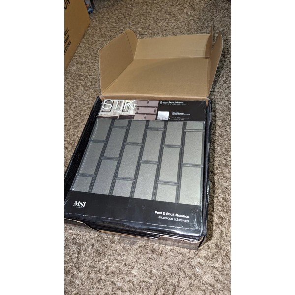 MSI Crisson Bevel Subway Peel and Stick 12" x 12"
