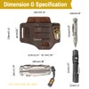 VIPERADE PJ16 Leather Sheath for Belt, Tool Leather Sheath for