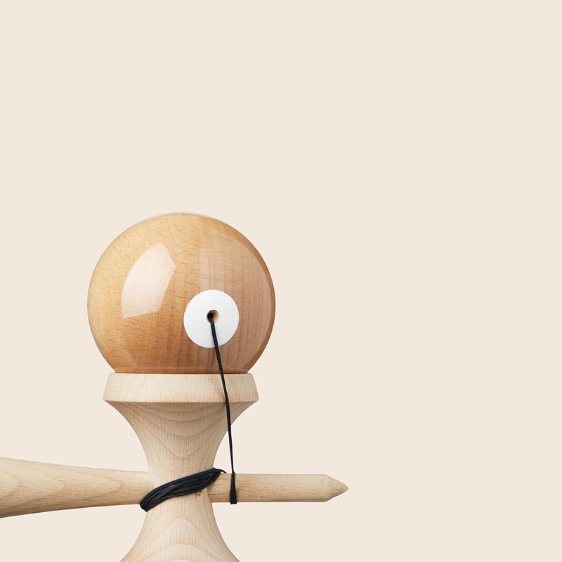 Kendama KROM POP Chrome Pop LOL Sticky Clear (Naked)