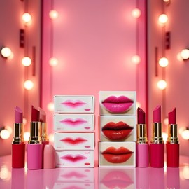 6Pcs Lip Liner Stencils Lip Painting Template Women Lip Make Up Mold Card Beginner Cosmetic Aid Tools, Lip Liners