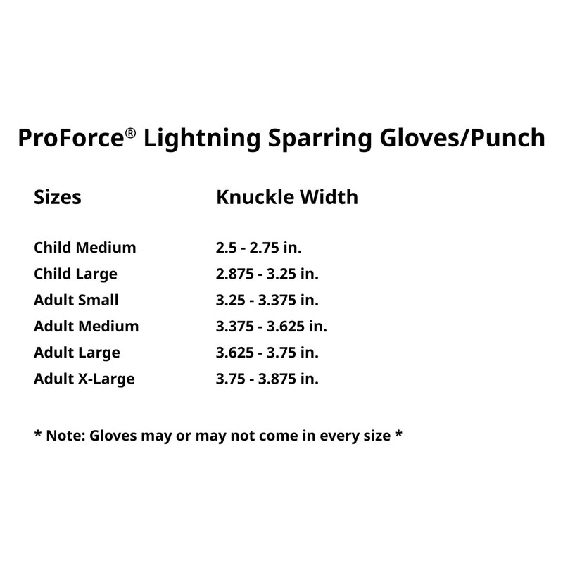 Proforce Lightning Sparring Gloves/Punches - Silver