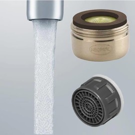 Male Compatible Moen Faucet Aerator 3919 Threaded Cascade 2.2 GPM Replacement Chrome & Brushed Nickel 3919BN (Brushed Nickel)