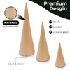 Paper Mache Craft Cones Variety Pack (Set of 24)