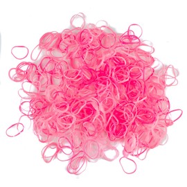 Mytoptrendz®- Pink Tone Small Tiny Thin Elastics Rubber Bands Hair Tie