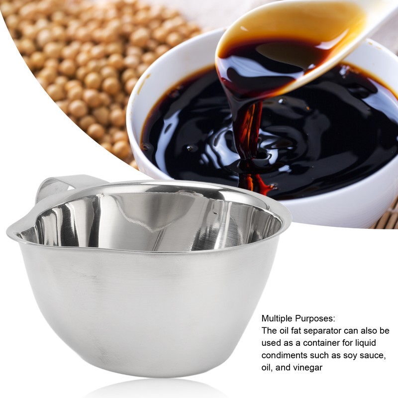 304 Stainless Steel Oil Fat Filter Baby Soup Oil Water